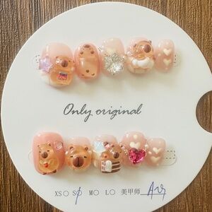 Pink Bear Nail Art Set